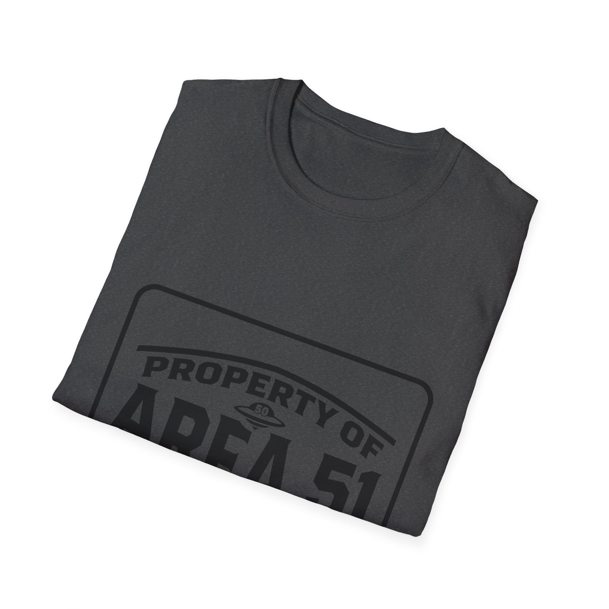 Area 51 T‑Shirt — "Property of Area 51" Alien Badge Tee