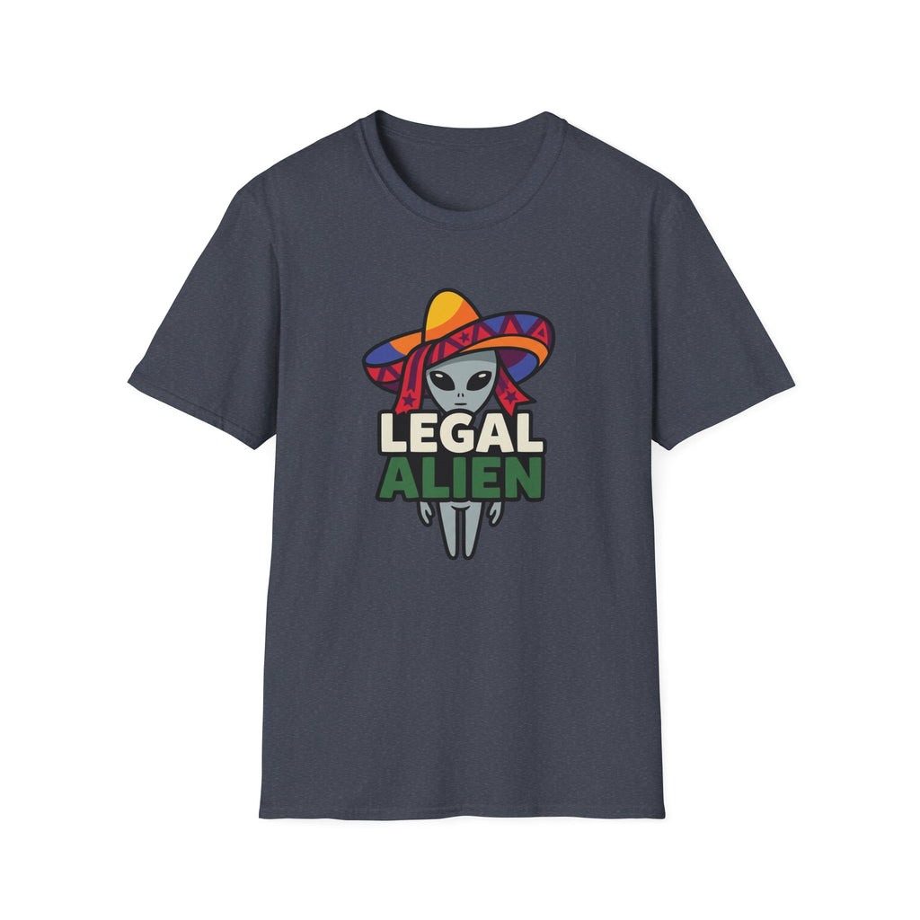 Legal Alien Graphic T-Shirt — Alien Wearing Sombrero Funny Mexican Pride Tee
