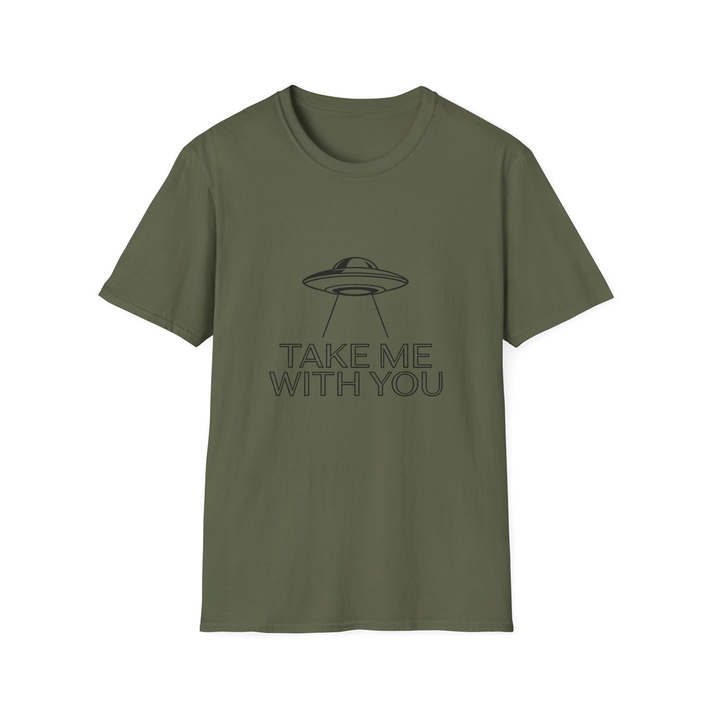 Take Me With You UFO T-Shirt — Alien Abduction Graphic Tee