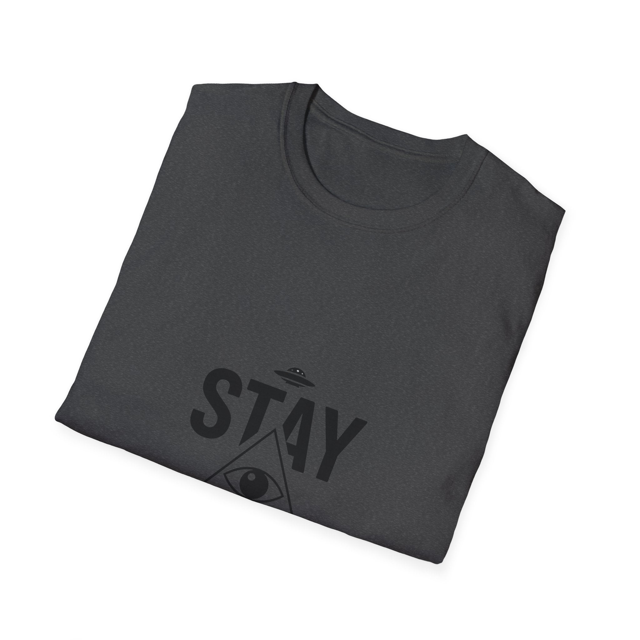 Stay Suspicious T-Shirt — Conspiracy Eye Graphic Tee