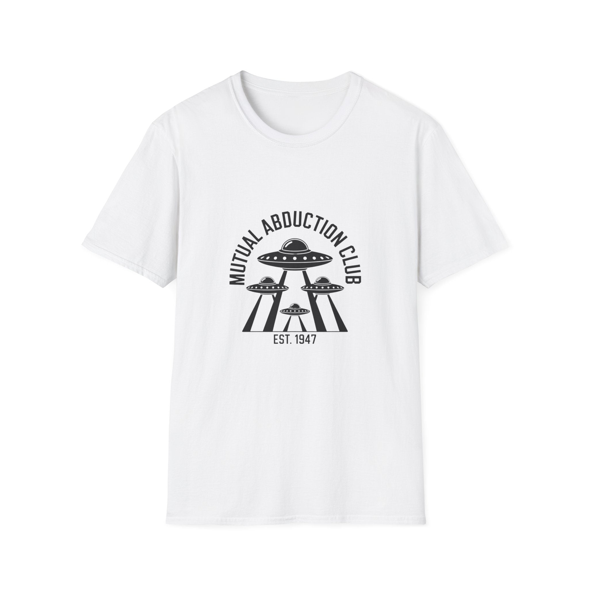 Alien Abduction Club T-Shirt — Retro UFO Graphic Tee (Est. 1947)