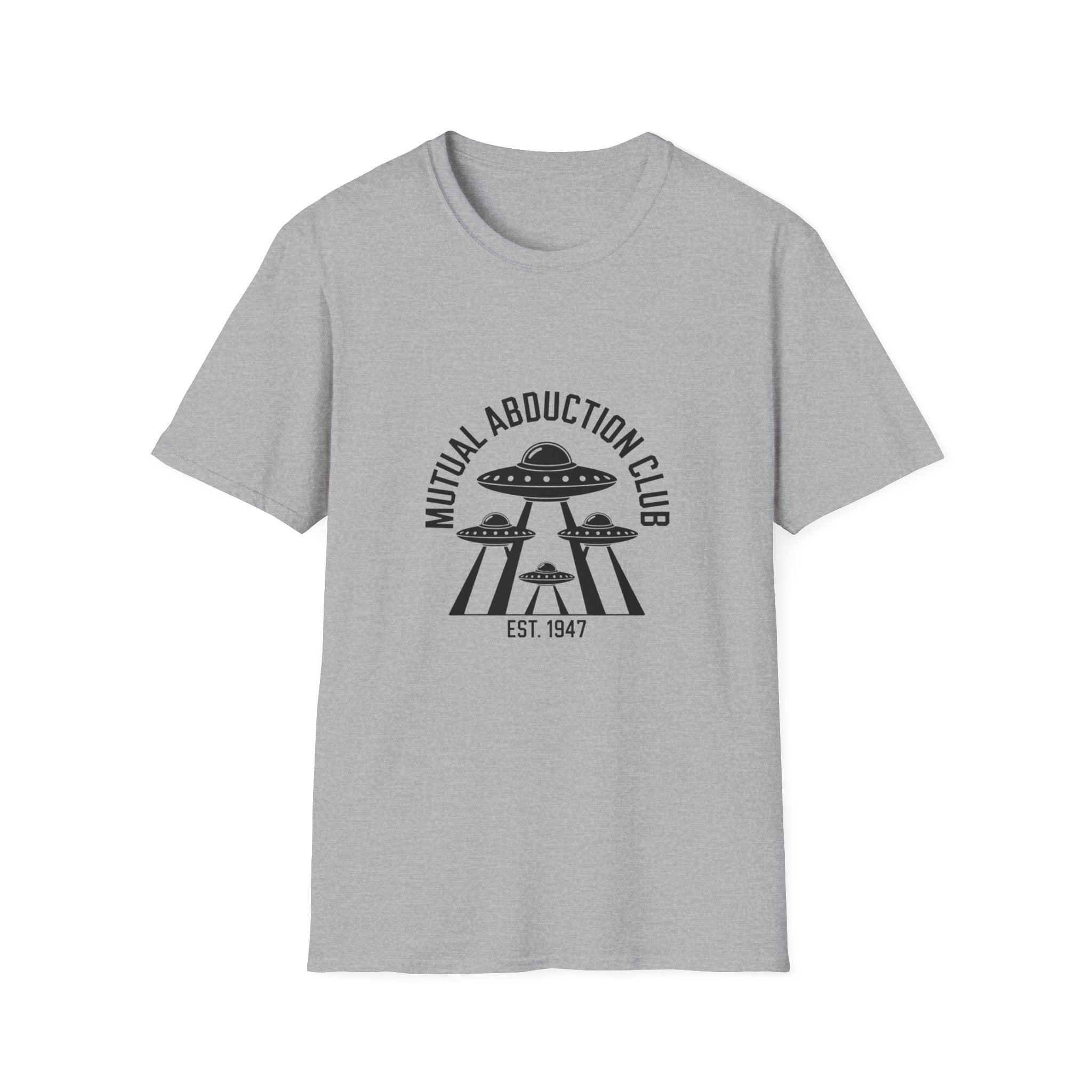Alien Abduction Club T-Shirt — Retro UFO Graphic Tee (Est. 1947)