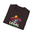 Legal Alien Graphic T-Shirt — Alien Wearing Sombrero Funny Mexican Pride Tee