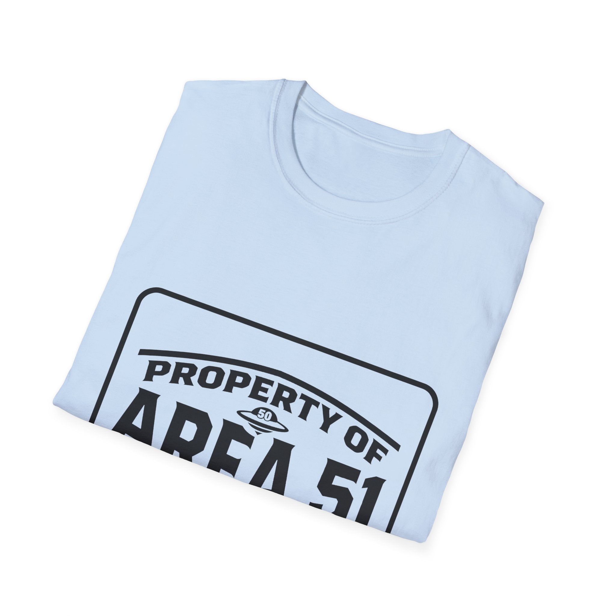 Area 51 T‑Shirt — "Property of Area 51" Alien Badge Tee