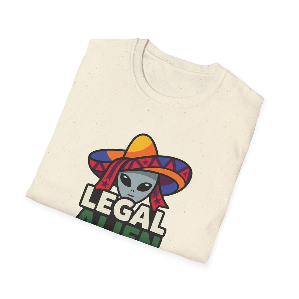 Legal Alien Graphic T-Shirt — Alien Wearing Sombrero Funny Mexican Pride Tee