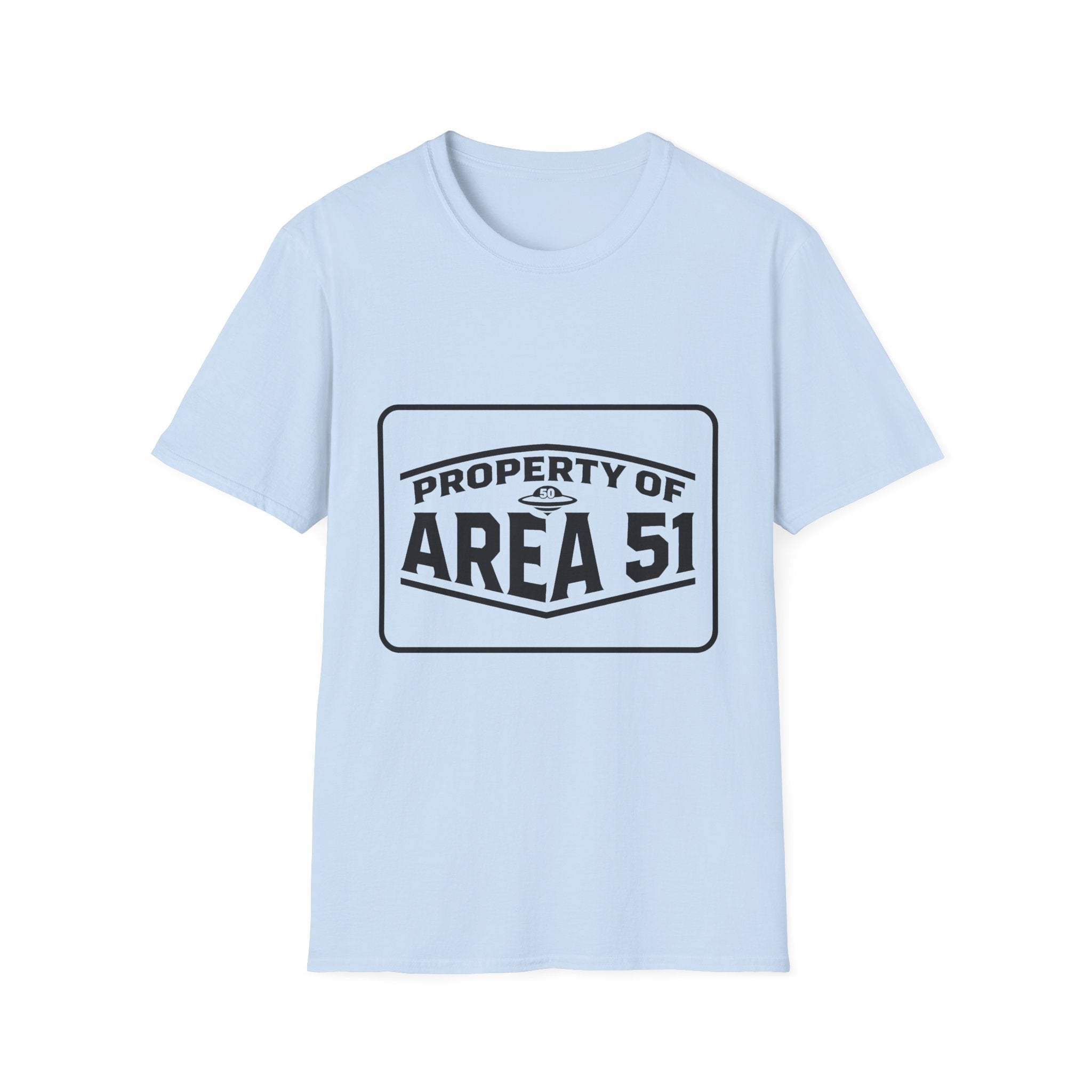 Area 51 T‑Shirt — "Property of Area 51" Alien Badge Tee