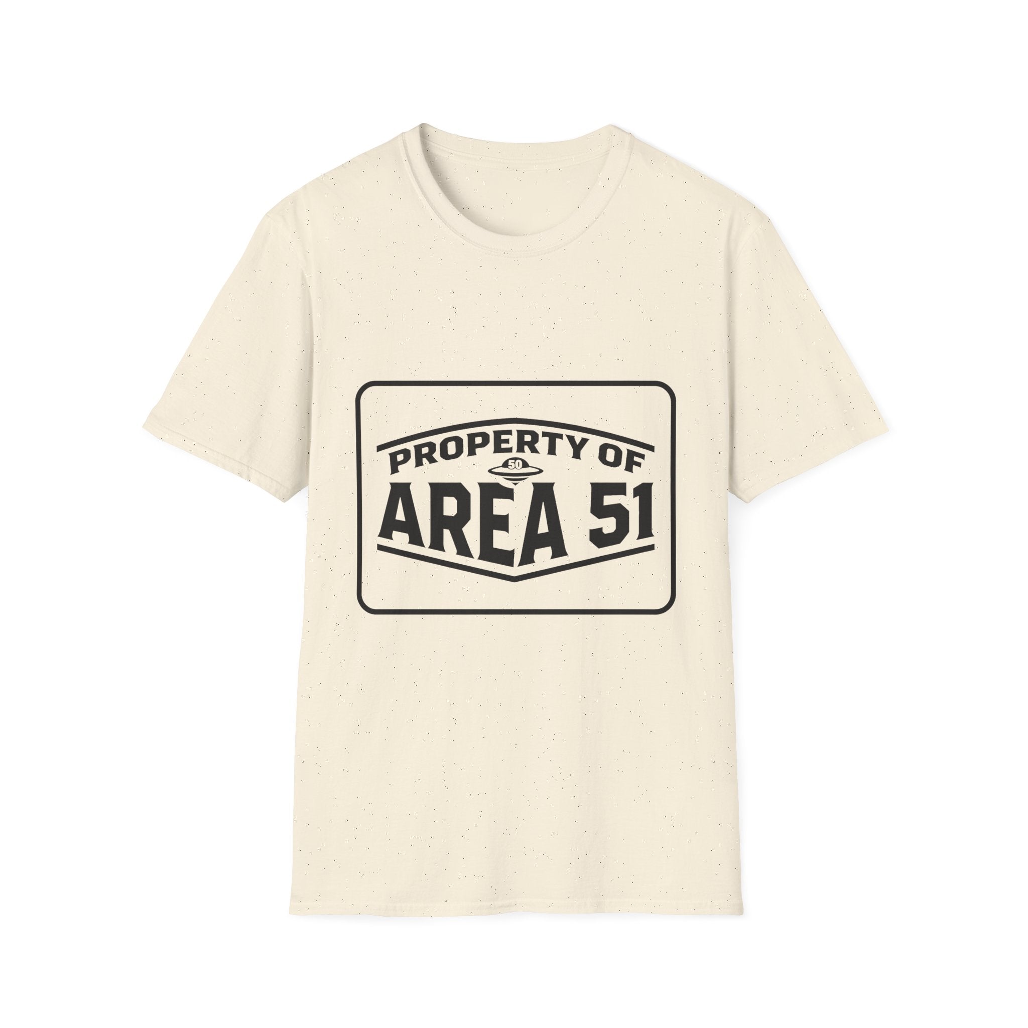 Area 51 T‑Shirt — "Property of Area 51" Alien Badge Tee