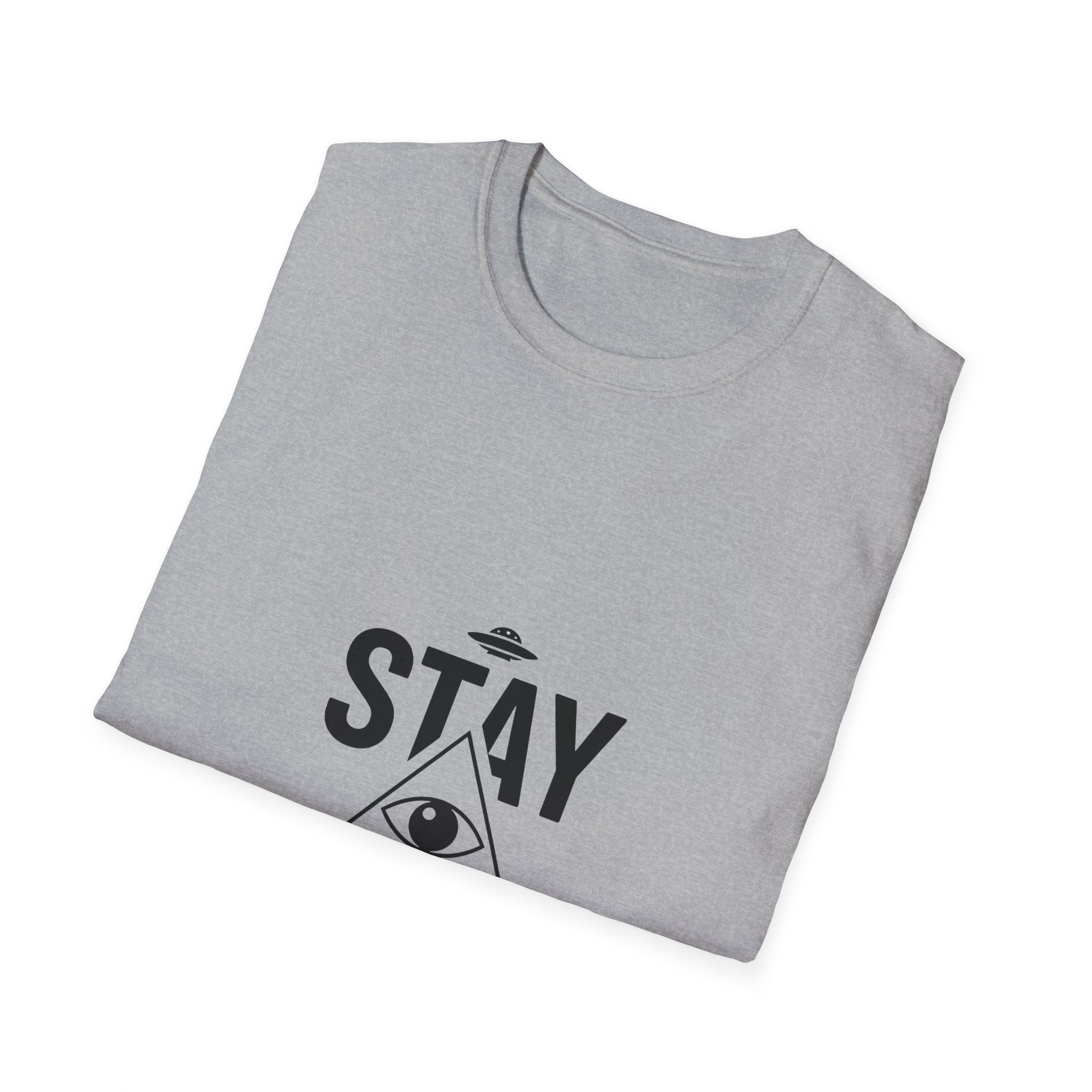 Stay Suspicious T-Shirt — Conspiracy Eye Graphic Tee