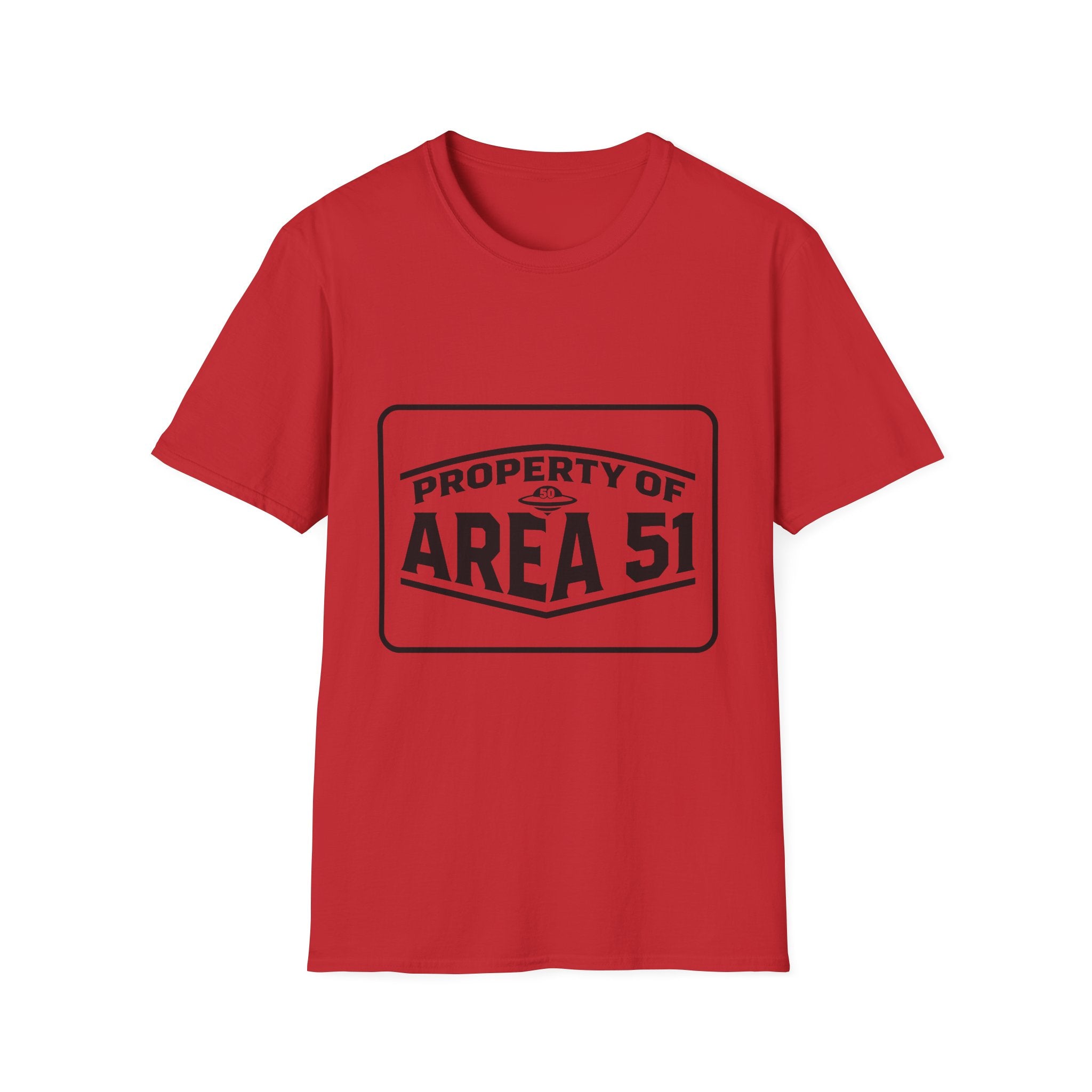 Area 51 T‑Shirt — "Property of Area 51" Alien Badge Tee
