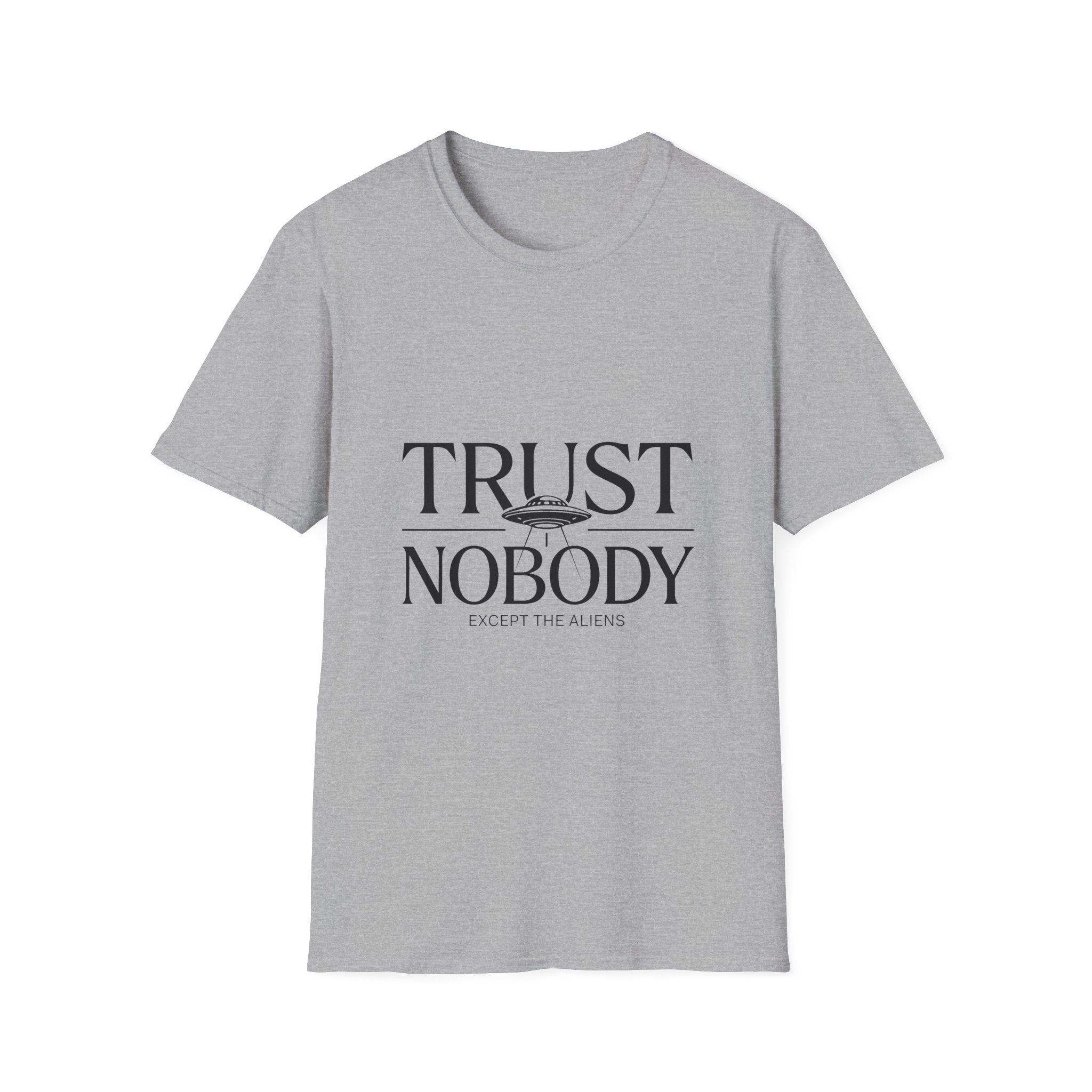 T-Shirt — "Trust Nobody" Minimalist Statement Tee