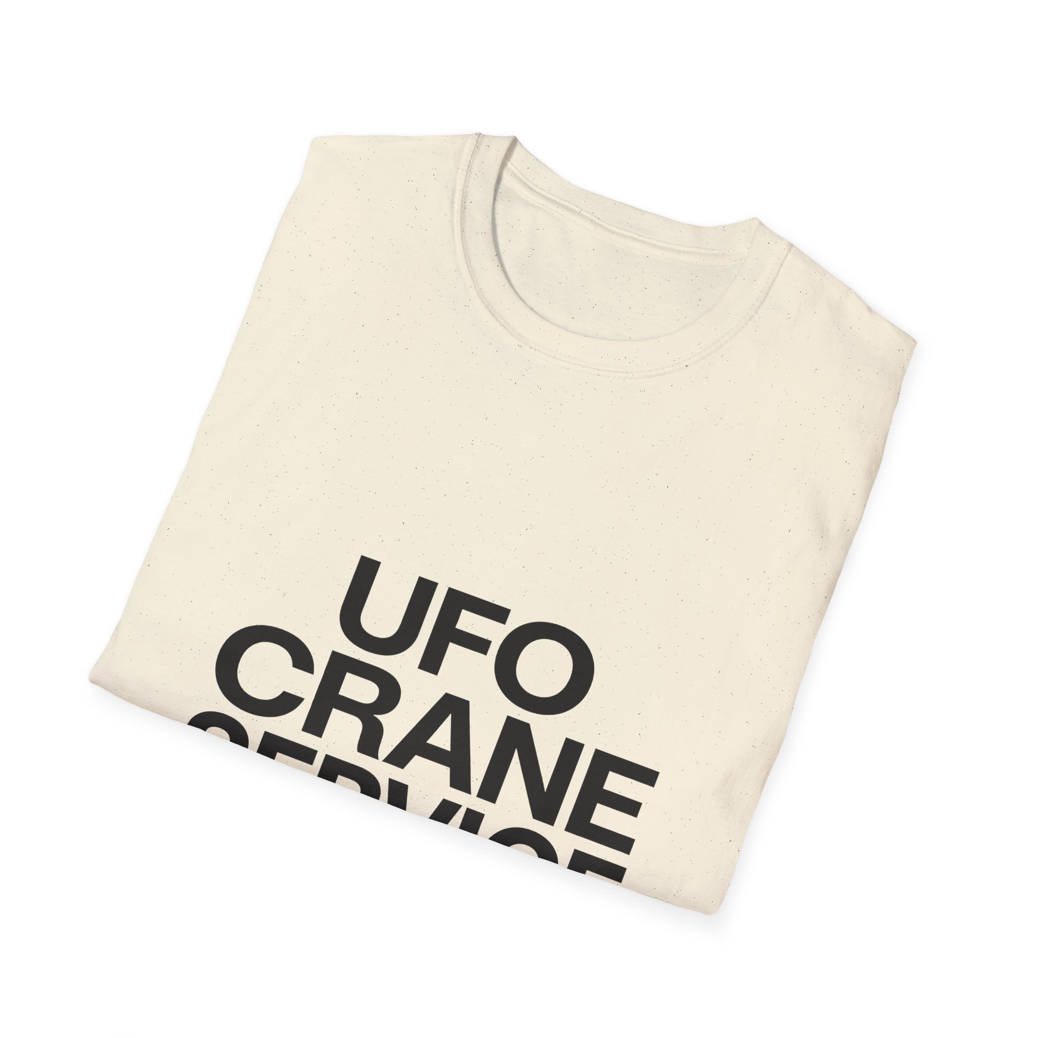 UFO Crane Service T‑Shirt — "Ancient Install Experts" Graphic Tee