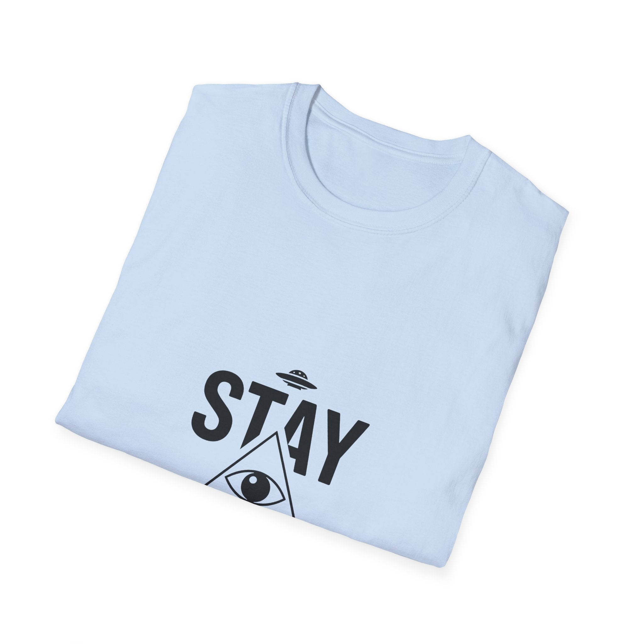 Stay Suspicious T-Shirt — Conspiracy Eye Graphic Tee