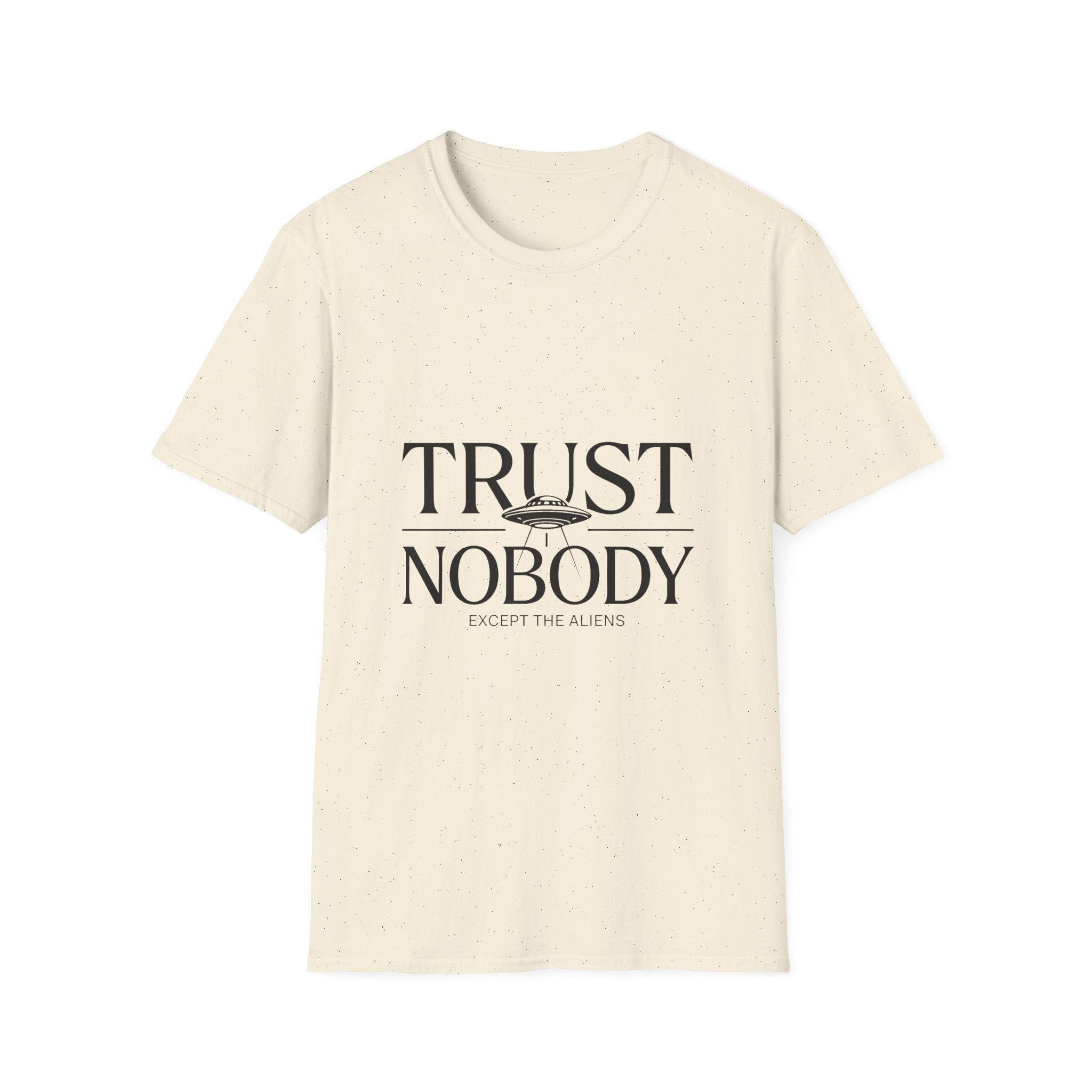 T-Shirt — "Trust Nobody" Minimalist Statement Tee