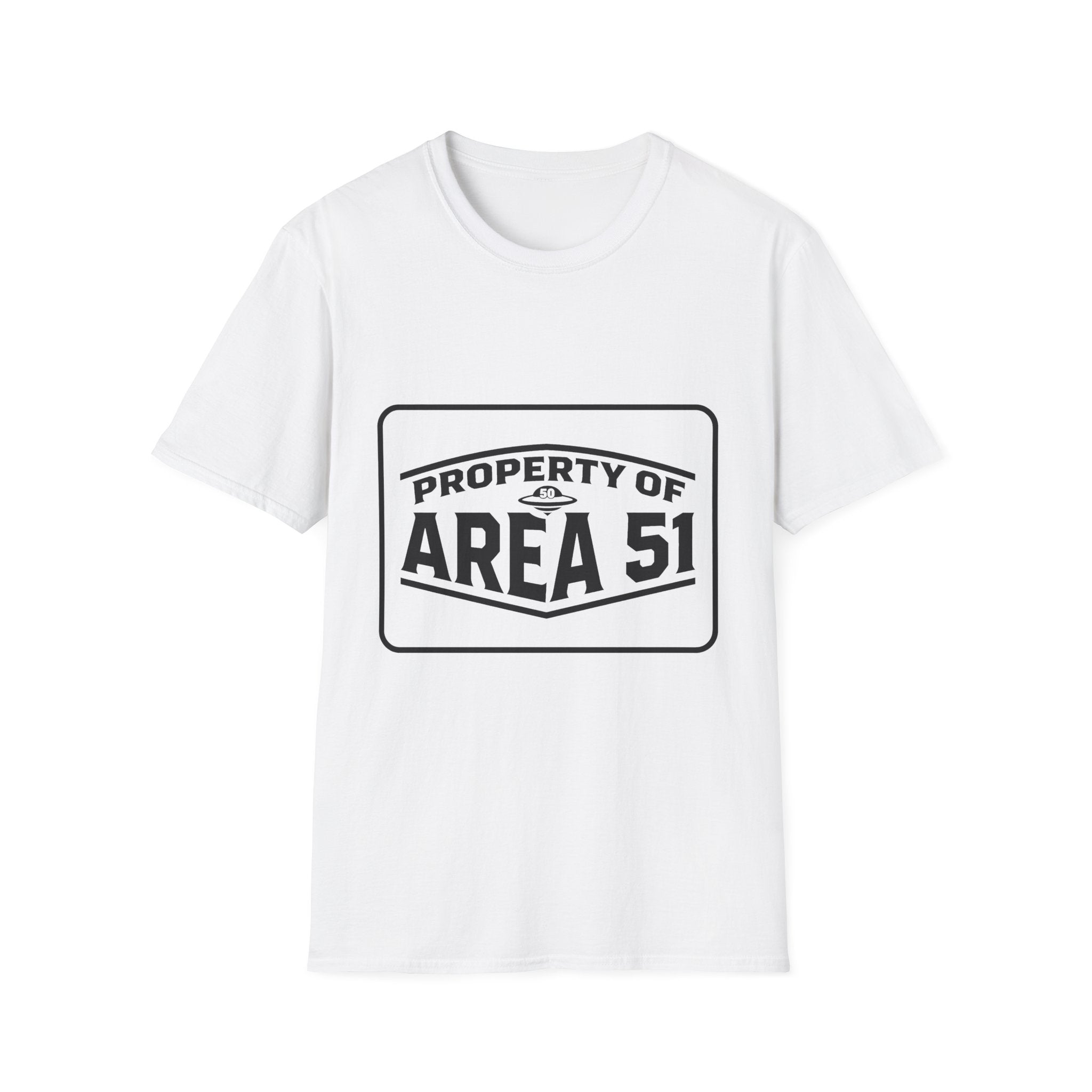 Area 51 T‑Shirt — "Property of Area 51" Alien Badge Tee