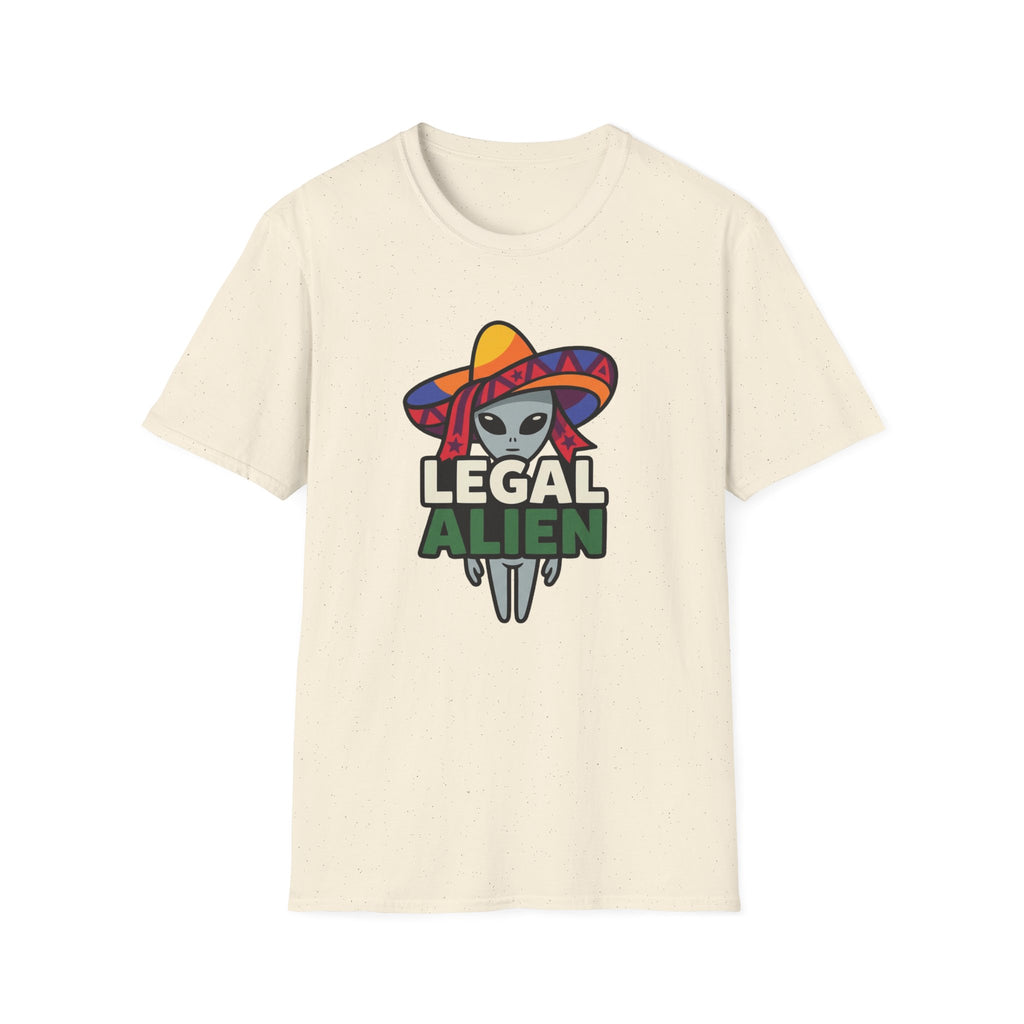 Legal Alien Graphic T-Shirt — Alien Wearing Sombrero Funny Mexican Pride Tee