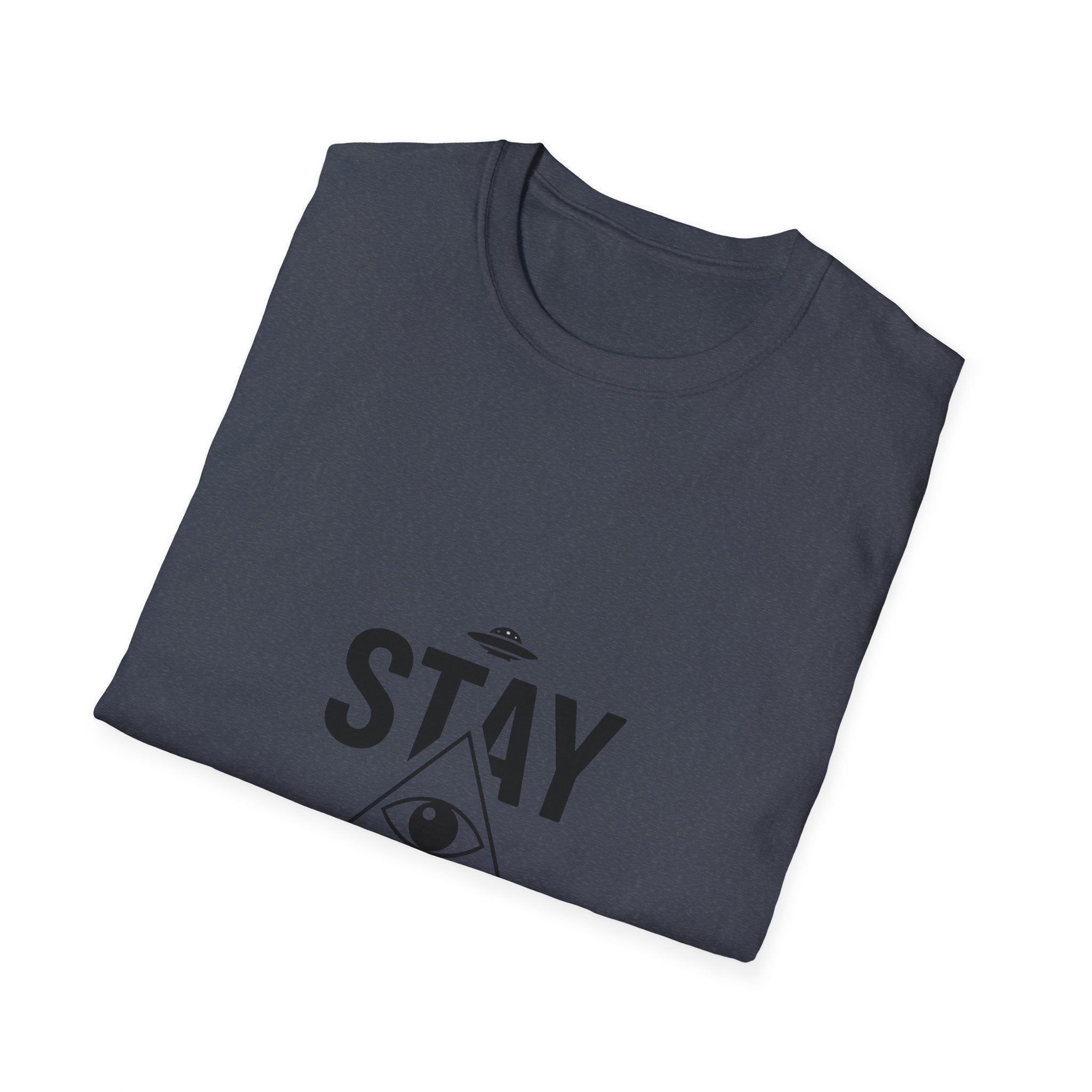Stay Suspicious T-Shirt — Conspiracy Eye Graphic Tee