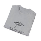 Take Me With You UFO T-Shirt — Alien Abduction Graphic Tee