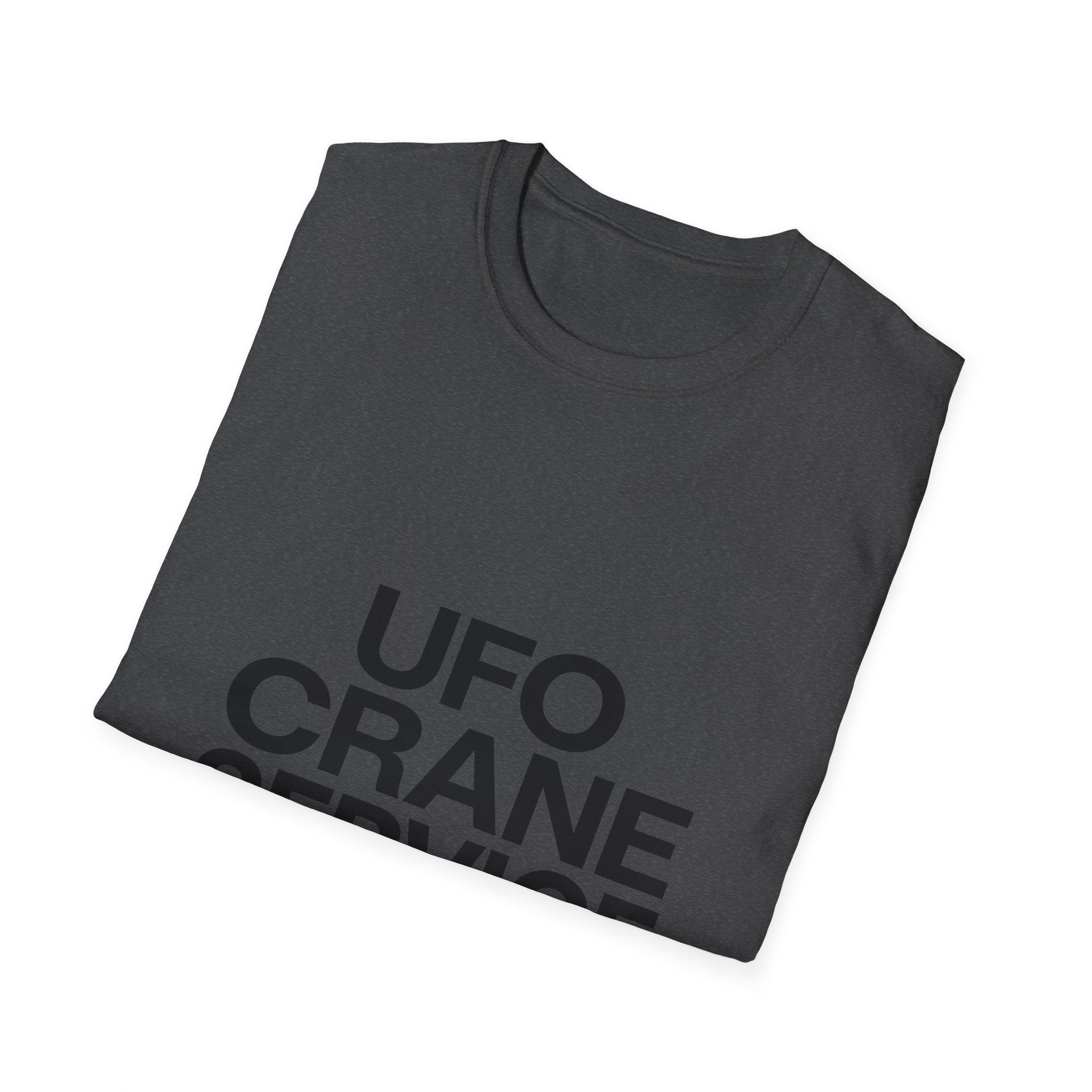 UFO Crane Service T‑Shirt — "Ancient Install Experts" Graphic Tee