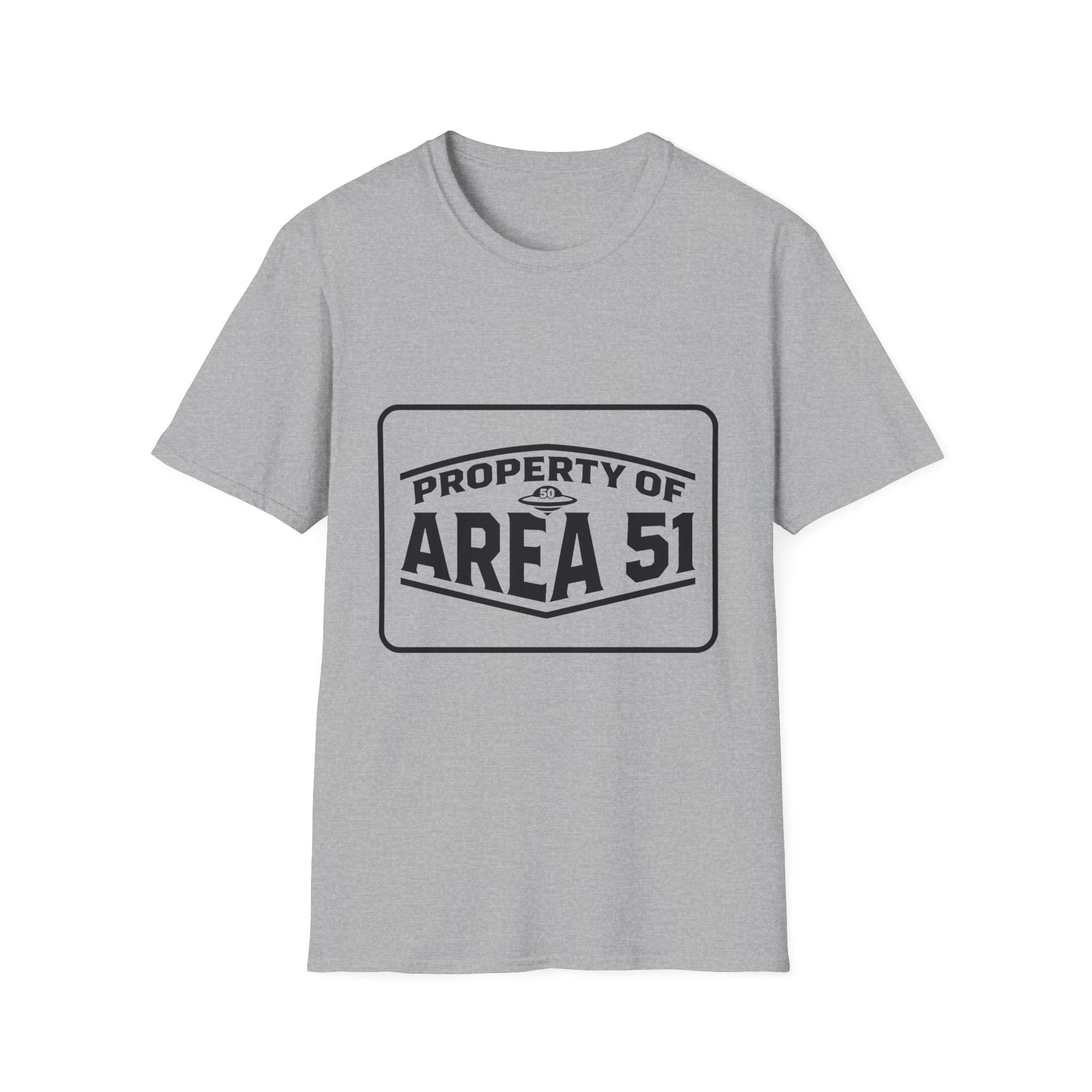 Area 51 T‑Shirt — "Property of Area 51" Alien Badge Tee
