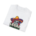 Legal Alien Graphic T-Shirt — Alien Wearing Sombrero Funny Mexican Pride Tee