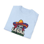 Legal Alien Graphic T-Shirt — Alien Wearing Sombrero Funny Mexican Pride Tee