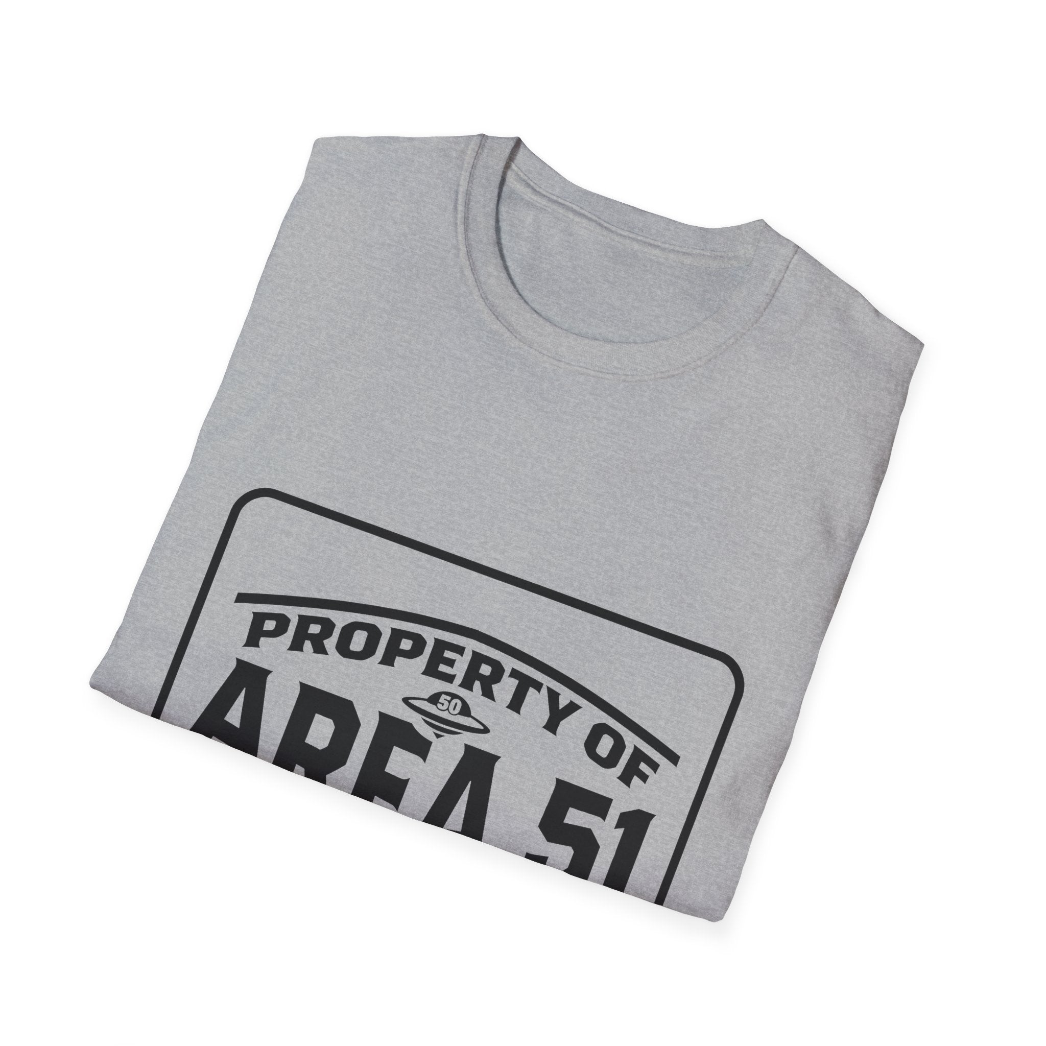 Area 51 T‑Shirt — "Property of Area 51" Alien Badge Tee