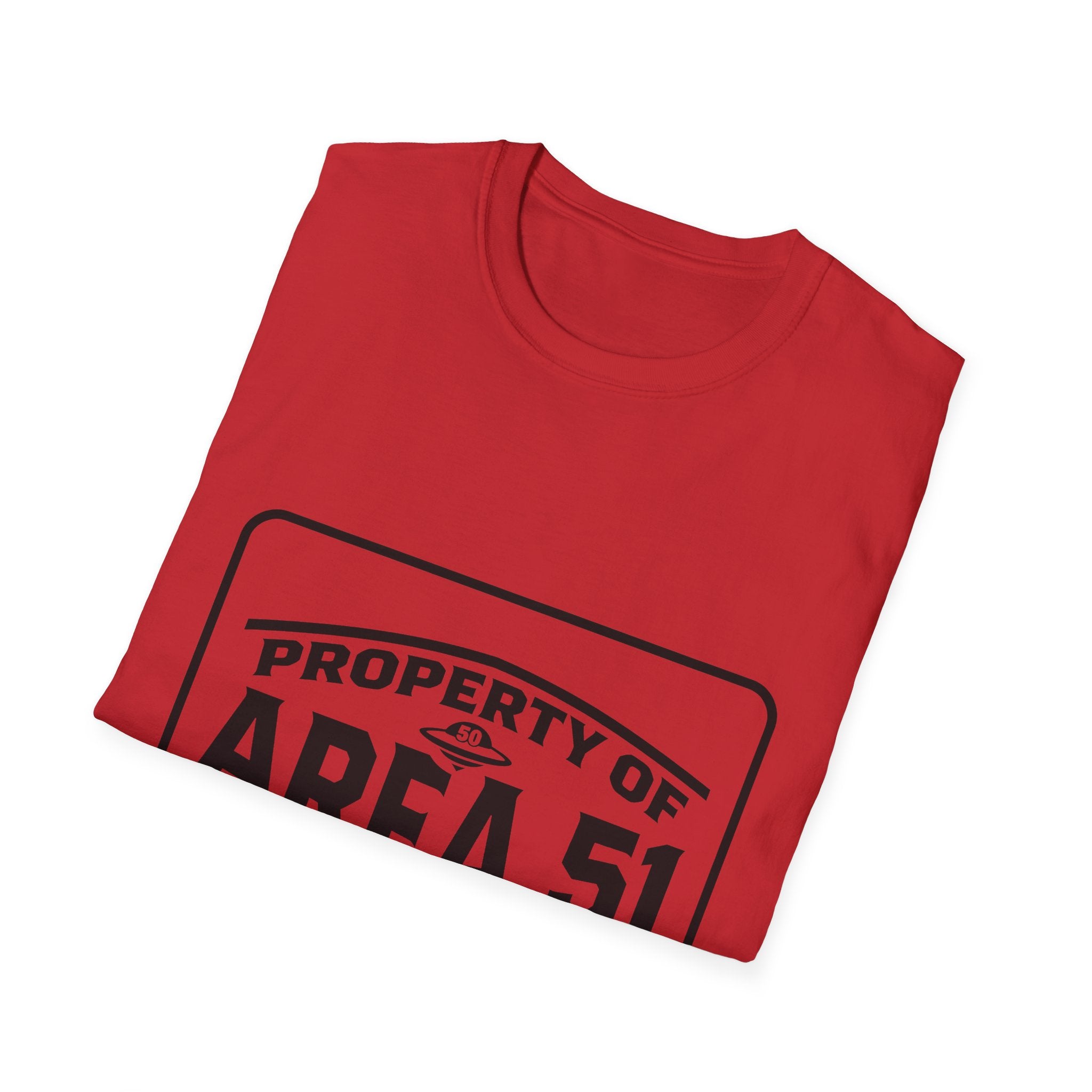 Area 51 T‑Shirt — "Property of Area 51" Alien Badge Tee