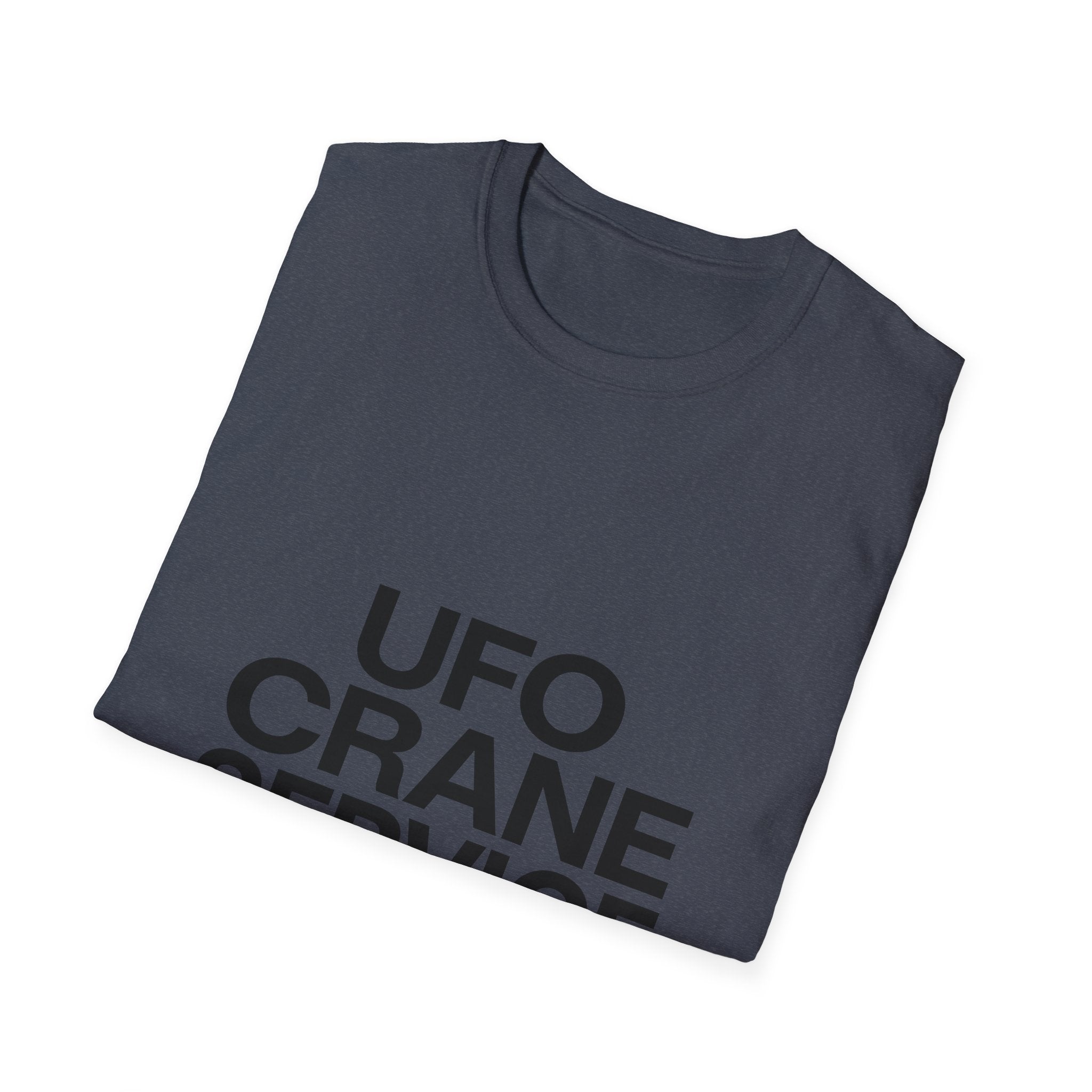 UFO Crane Service T‑Shirt — "Ancient Install Experts" Graphic Tee