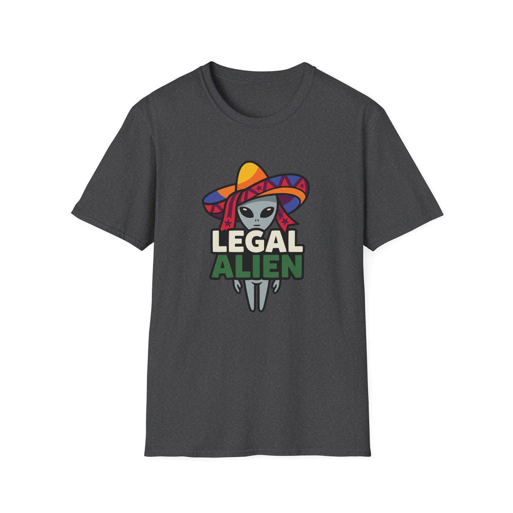 Legal Alien Graphic T-Shirt — Alien Wearing Sombrero Funny Mexican Pride Tee