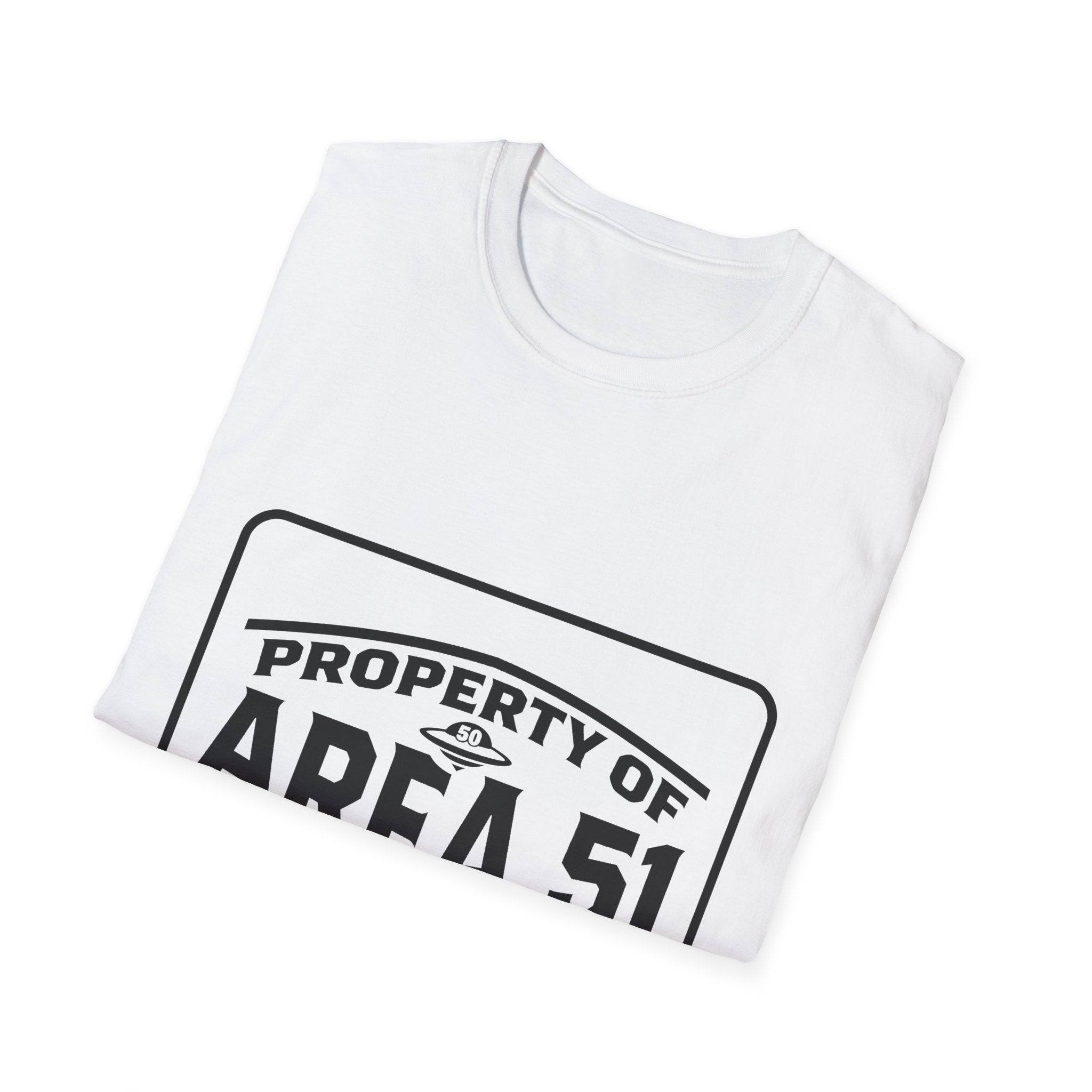 Area 51 T‑Shirt — "Property of Area 51" Alien Badge Tee