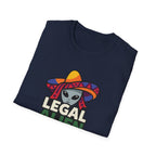 Legal Alien Graphic T-Shirt — Alien Wearing Sombrero Funny Mexican Pride Tee