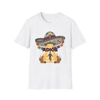 Adios Sombrero UFO Abduction T-Shirt — Humorous Mexican Fiesta Graphic Tee